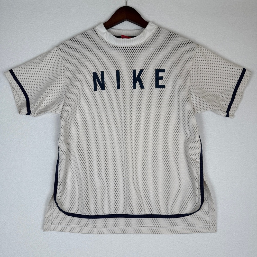 Nike Mesh T-Shirt Breathable‎ Athletic Training Top Sportswear Tee Womens Medium